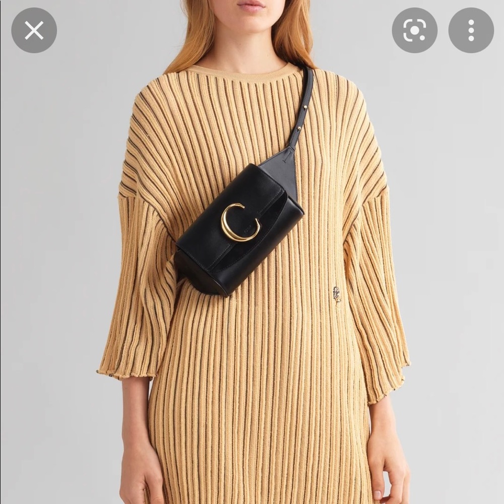 Chloe black belt bag